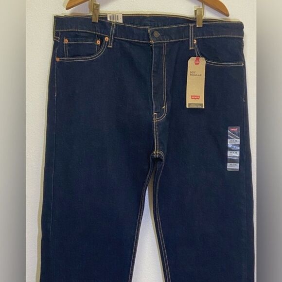 Levi's - 505 Regular Straight Jeans Dark Indigo - size 40 x 32 - Picture 7 of 9